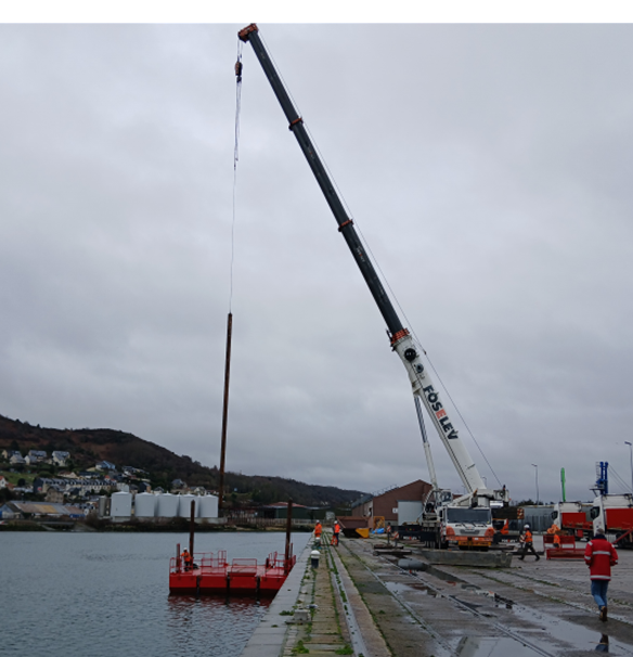 Travaux géothermiques au port de plaisance de Fécamp