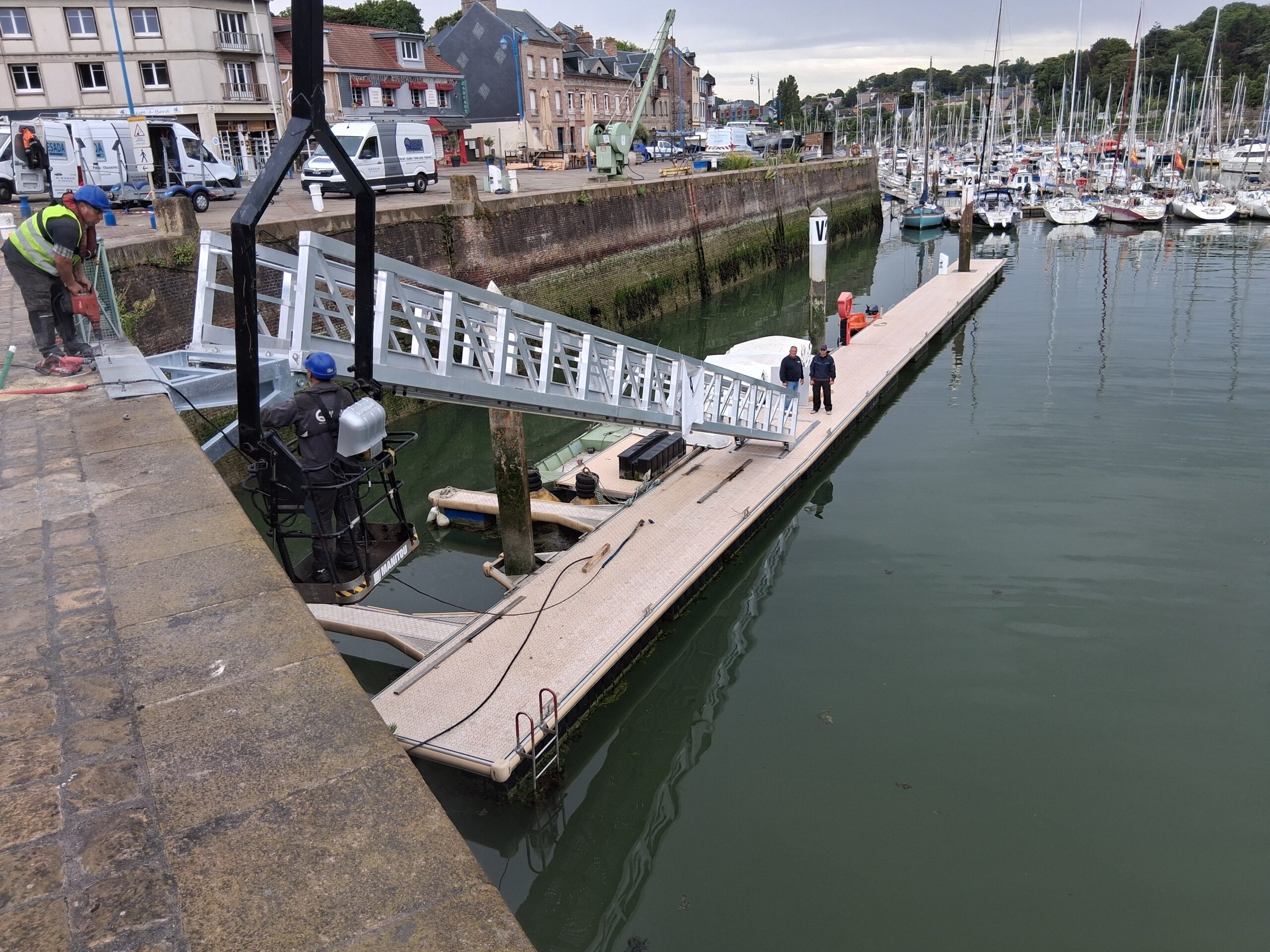 Les travaux se poursuivent au port de Saint-Valery-en-Caux ! ⚓