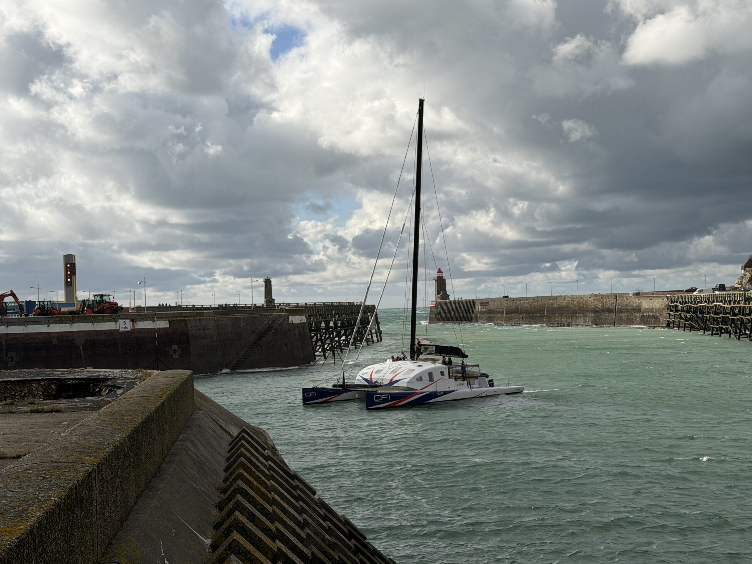 La première escale de la phase pilote de la liaison maritime à la voile entre Shoreham (Sussex) et Fécamp